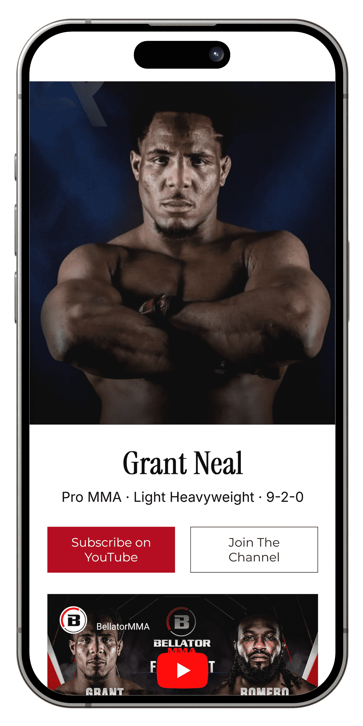 Link in bio template for athletes and fitness professionals selling online training