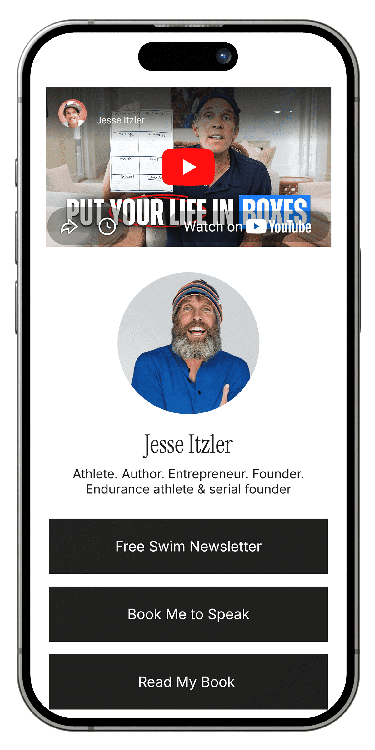 Link in bio template for business coaches and side hustle entrepreneurs